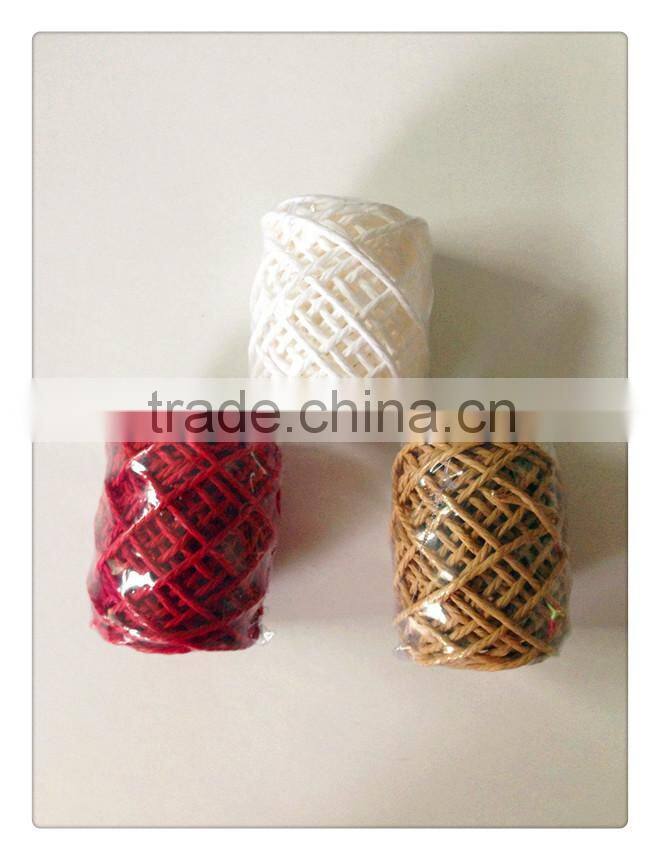 White Hemp Rope Ribbon Roll / Paper Rope For Gift Wrapping or Everyday Packing