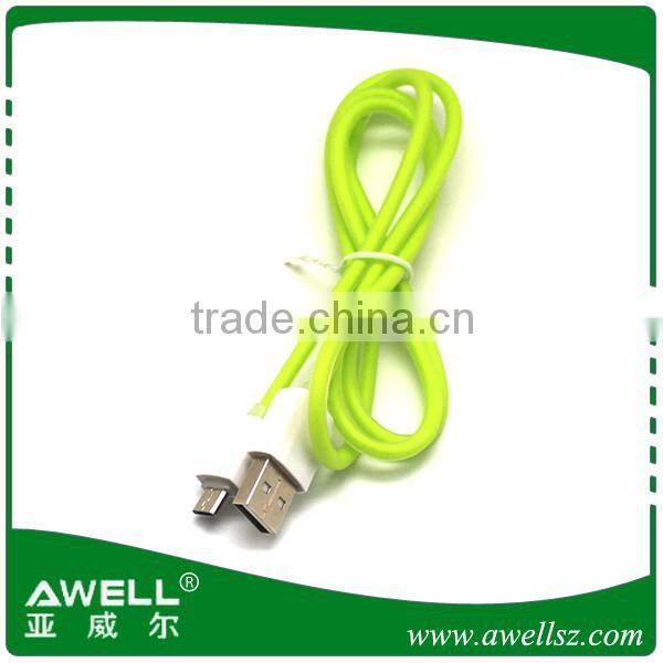 hot selling colorful flowing 5pin micro usb cable