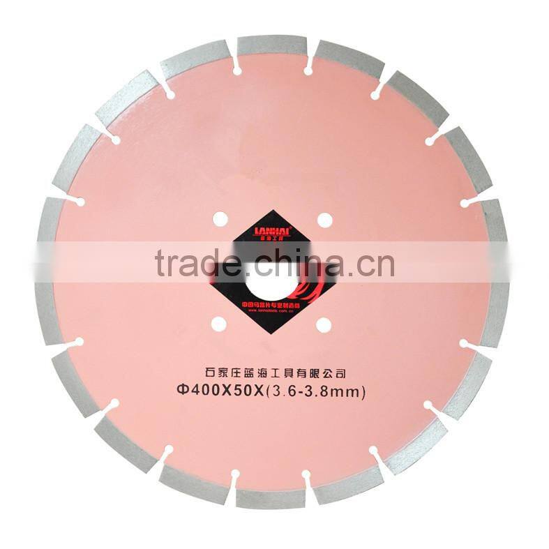 concrete cutting blade with big segment,protective teeth