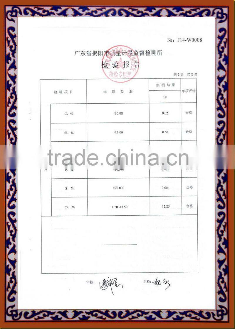 410 430 stainless steel sheet strip jieyang