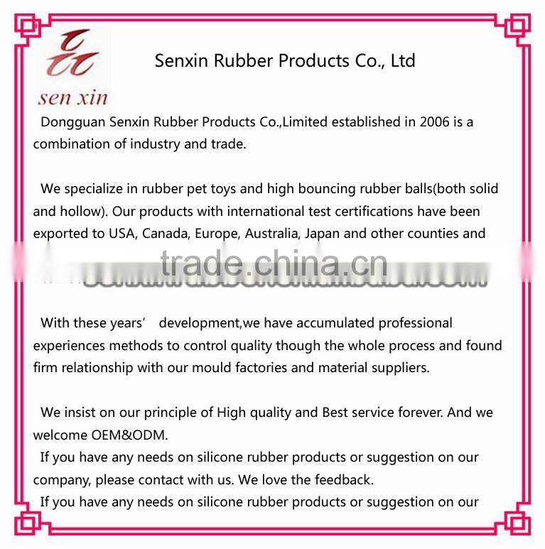 SX Nontoxic Soft Rubber Pet Toy Colorfur Chewing Rubber Toys for dog