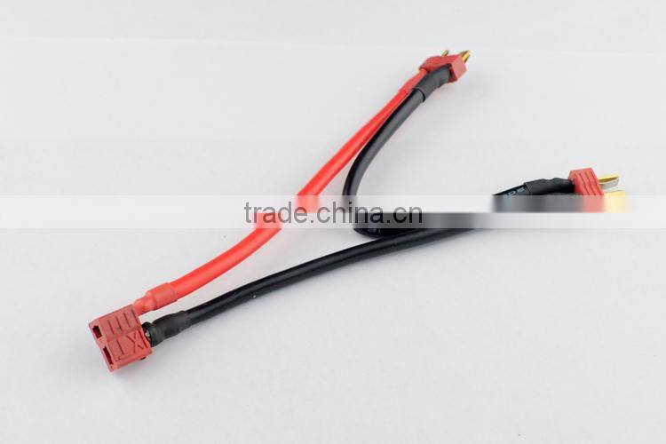 T plug Wire Switch Cable Connector 1F & 2M 12AWG Soft Silicone Wire