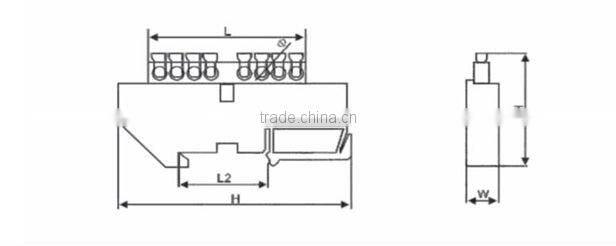 MTB-002 Brass screw terminal block connector