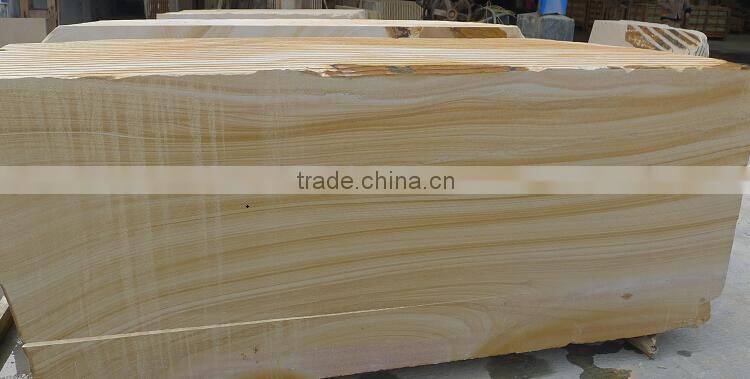 high quality 100% natural wooden yellow sandstone