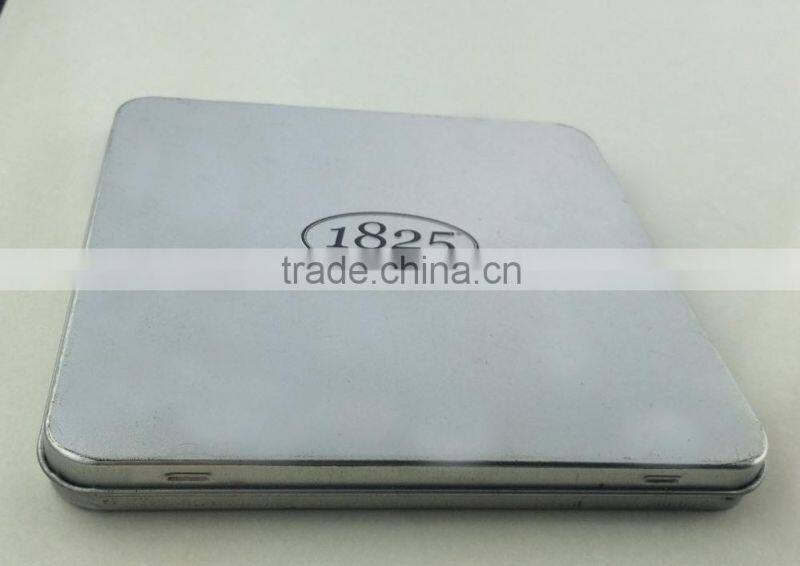 Square shaped metal tin box,tin box for cd