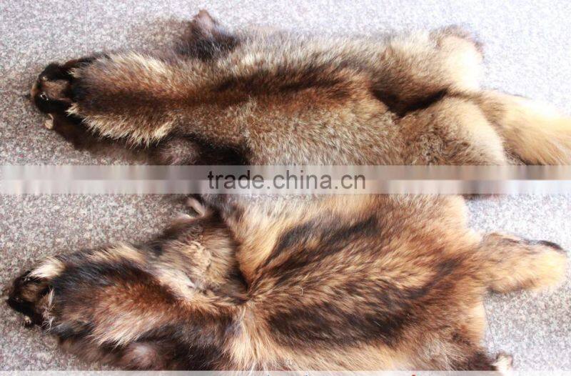 Dark natural Color real raccooN Fur collar for Hood OF coats DIy material
