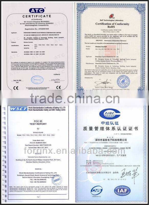 Wireless motion sensor doorbell /vibration doorbell for the deaf vibrator