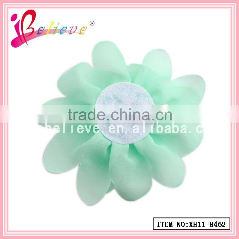 Newly handmade solid fabric ribbon flower hair clip korean hair accessories (XH11-8462)