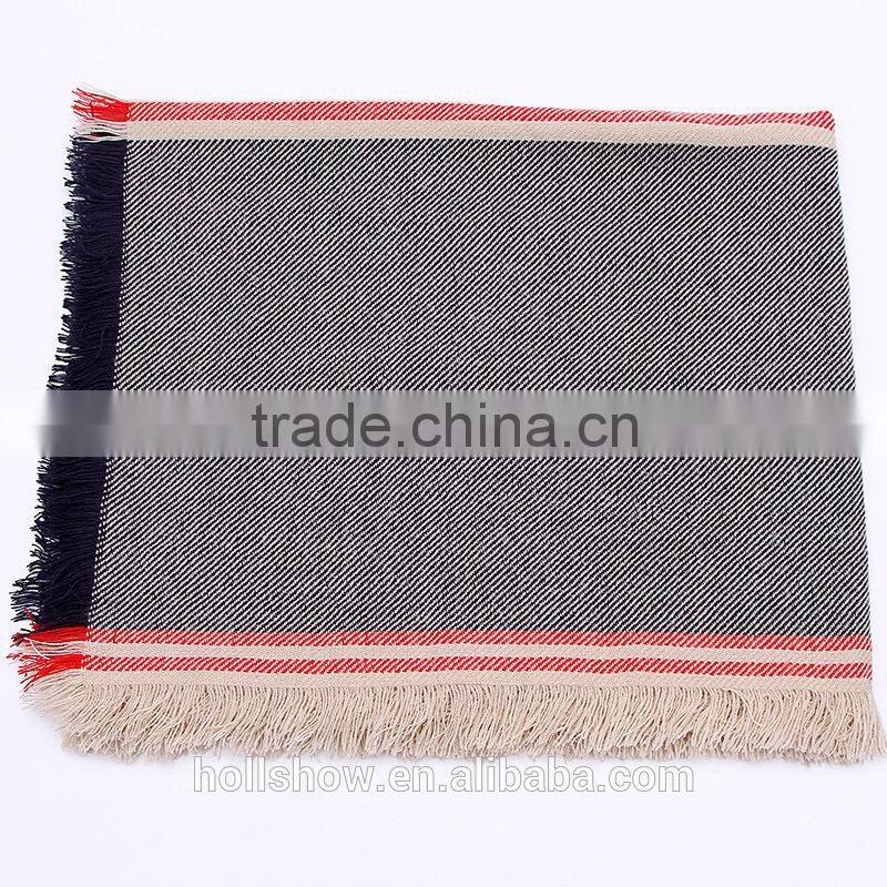 Fashion Latest Four Sides Fringes Acrylic Large Long Winter Scarf