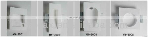 decorative Gypsum Plaster modern 1W led wall light