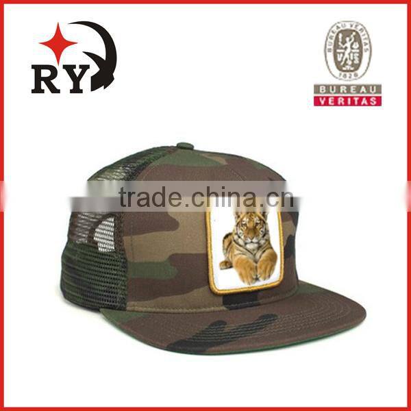 Promotional plush tiger 3d mesh summer hats 2014 snapback with custom alibaba china
