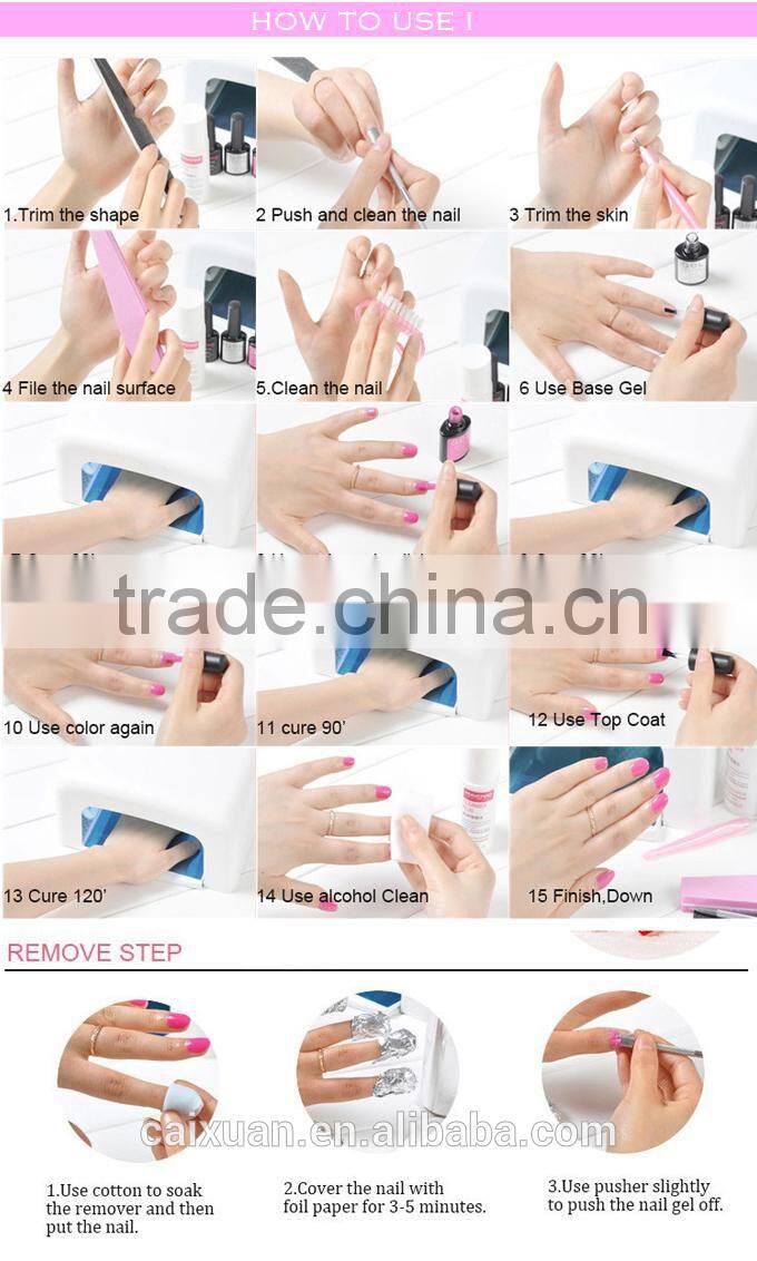 Cheap wholesale UV soak off gel nail polish MYRNA gel polish 177colors