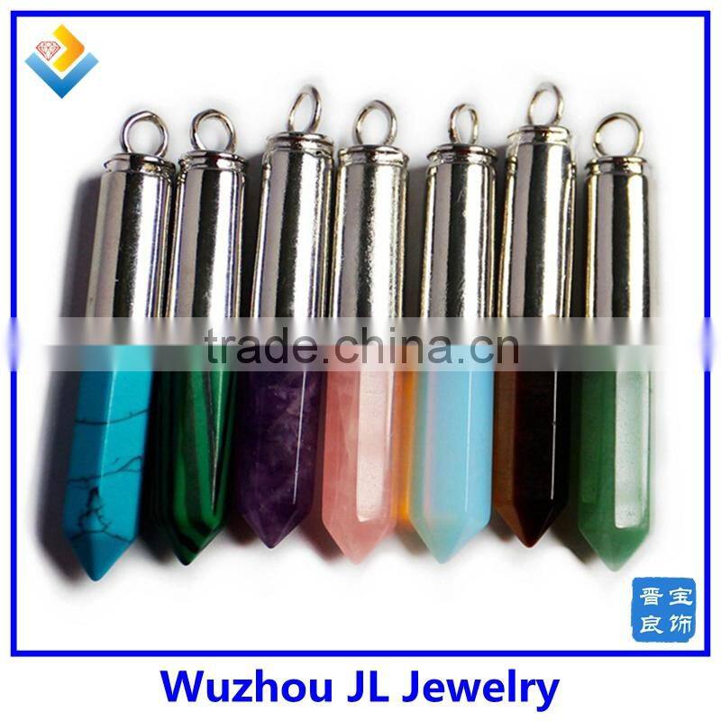 Top Quality Classic And Modernpoint Fancy Crystal Pendant, Crushed stone necklace