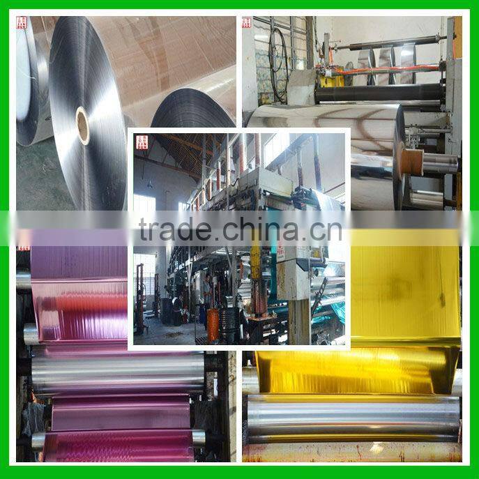 Color wrapping metallic film