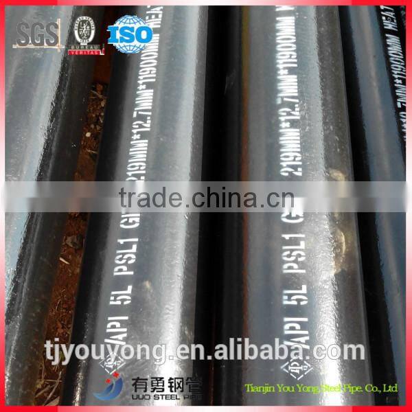 Low catbon API black steel pipe