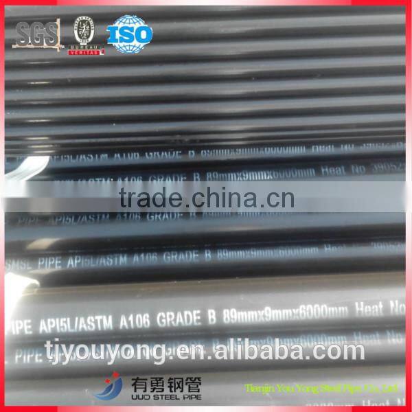 Low catbon API black steel pipe
