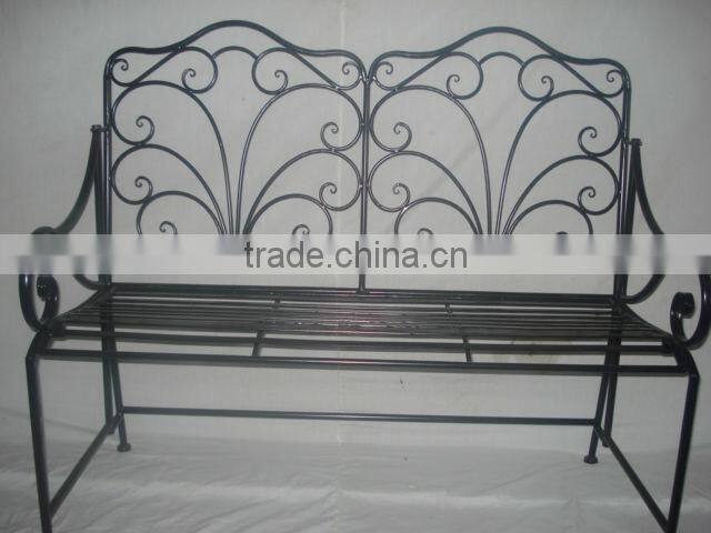 Metal Garden Furnitures hanging gang chair outdoor rattan recliner chair