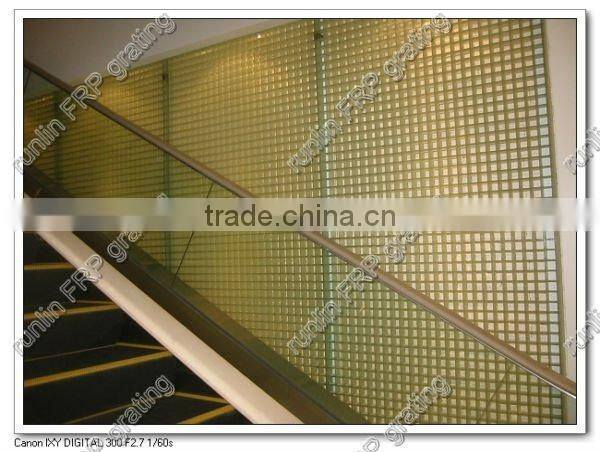 anti-corrosion fiberglss grating 38*38*38 transparent