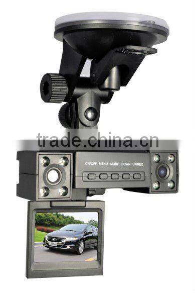 HD double lens,2inch TFT LCD screen,car black box,8night lights,car DVR