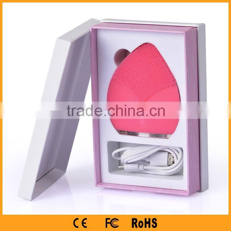 Facial Massage Brush Silicone Plastic Handheld Massager