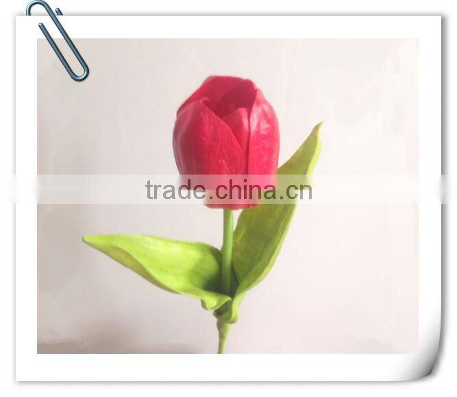 Decoration artificial flower wholesale PU tulip artificial bouquet