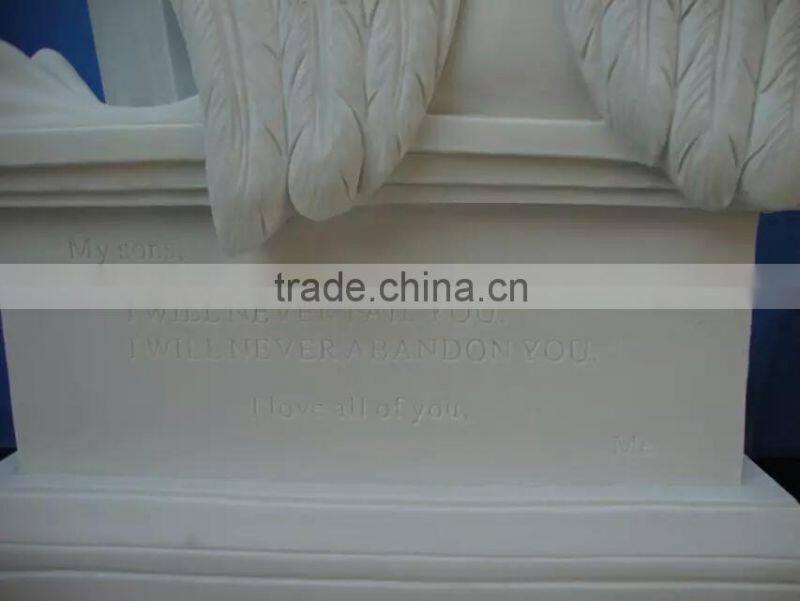 White marble White marble headstone statue