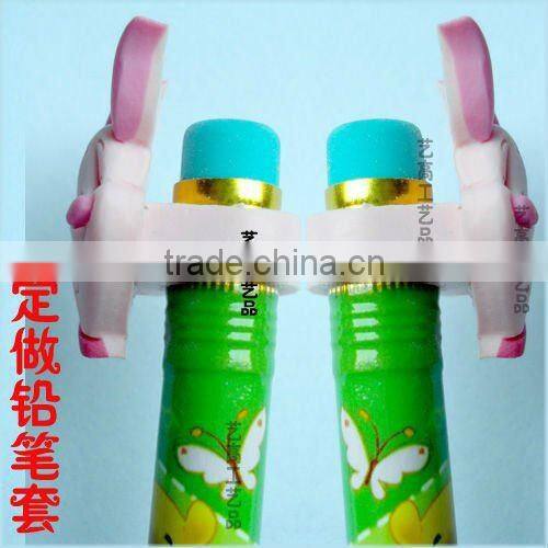 Lovely 3D teddy silica gel spoon cover