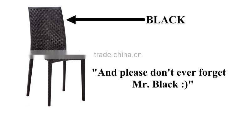 High Quality Dining Room PP Plastic Rattan Chair