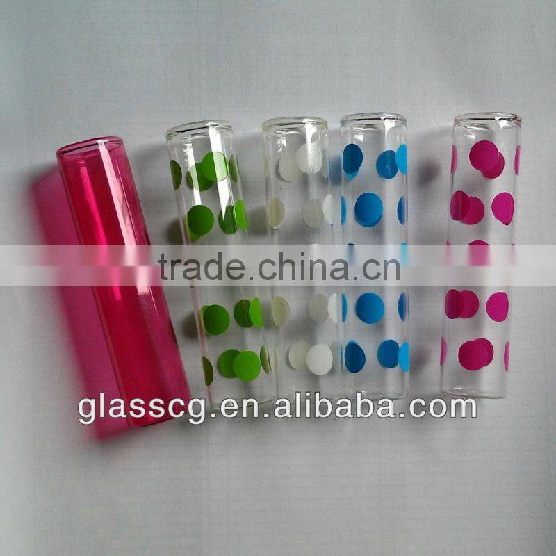 Colorful glass tube
