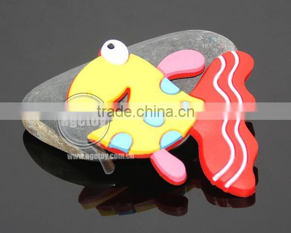 Cartoon Cute Goldfish Shaped Soft Rubber Injection Molding Promotional PVC Magnet For Fridge
