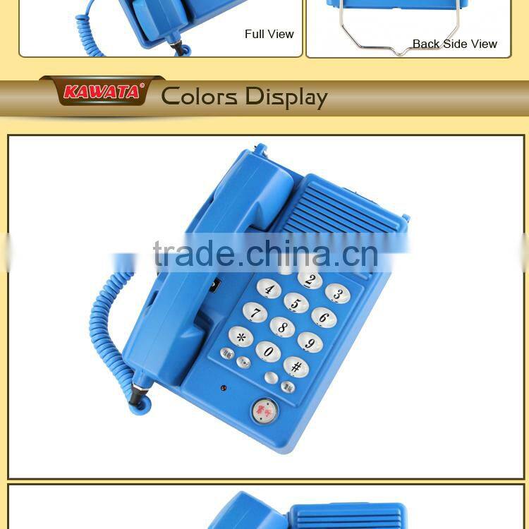 tough blinking keyboard waterproof industrial telephone