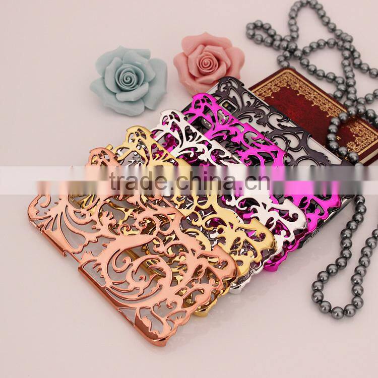 Hollow shape hard plastic phone cases for Samsung S6 Edge