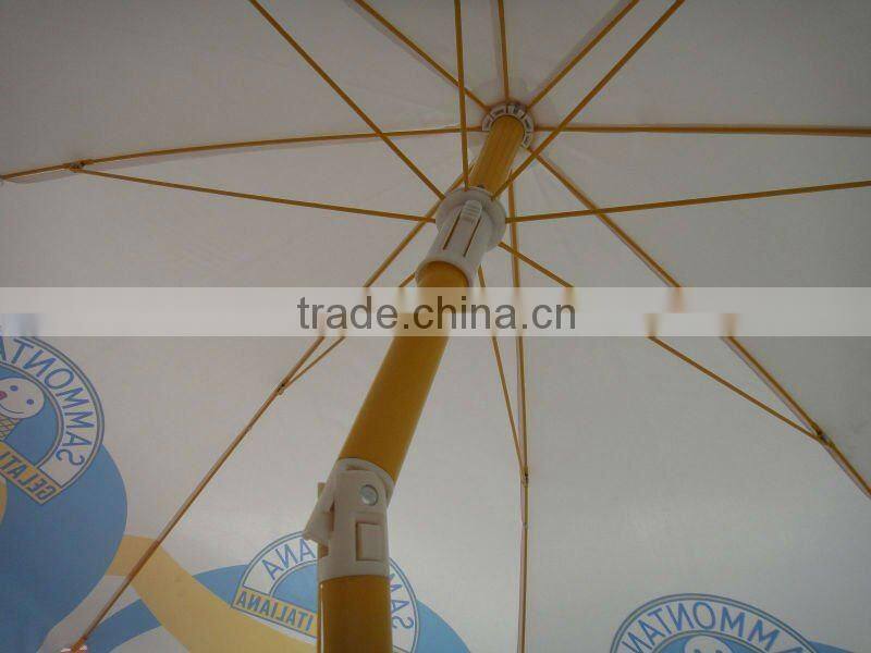 beach umbrella with printing for promotional 2m size