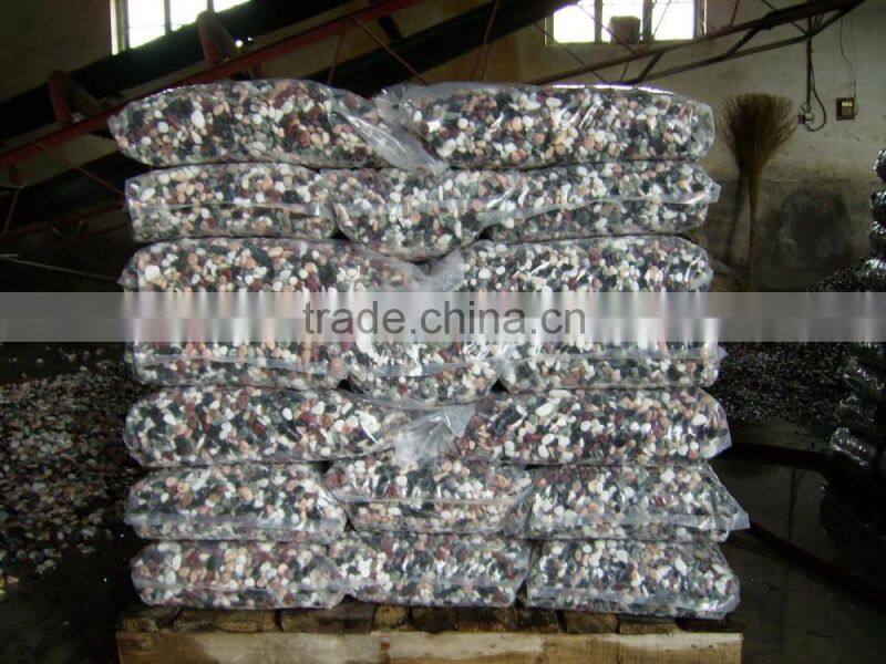 tumbled pure white pebble stone