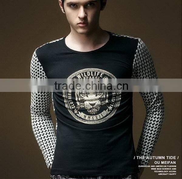 Low price stylish custom design logo imprint men t-shirt
