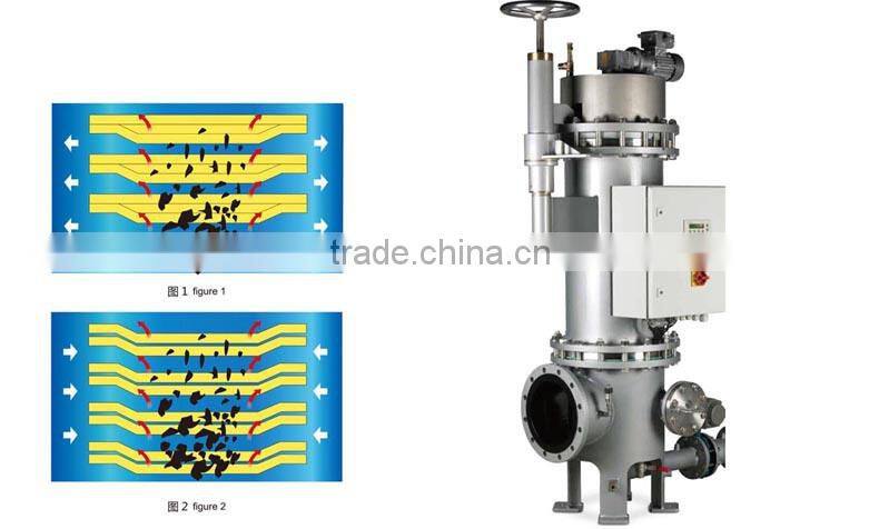 Self clean automatic strainer