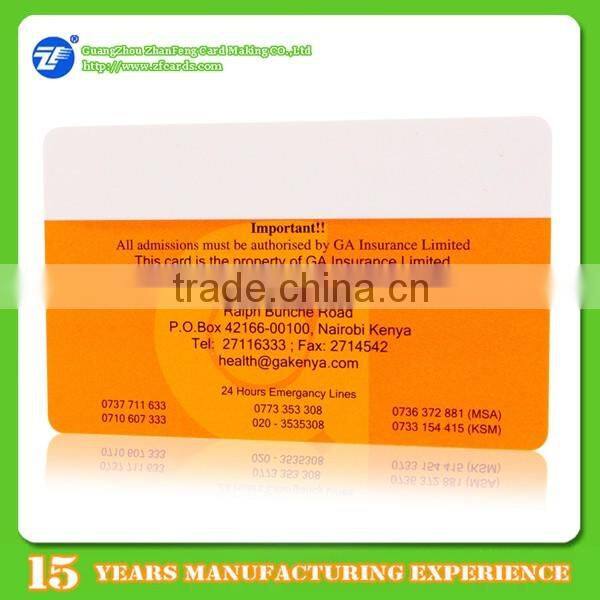 125khz TK4100 proximity printing blank chip card for insurance