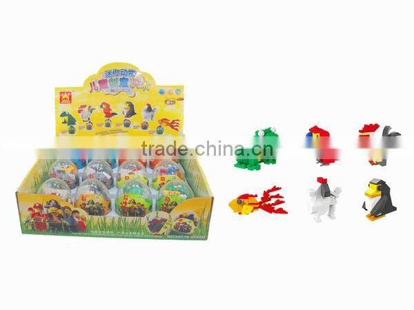 DIY Building Block,6 designs animals set,mini animal block