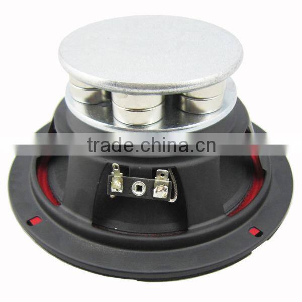 SW-604NF 6.5 inch 300w 4ohm NdFeB MAGNET Mid-bass driver, foam edge paper cone car speaker