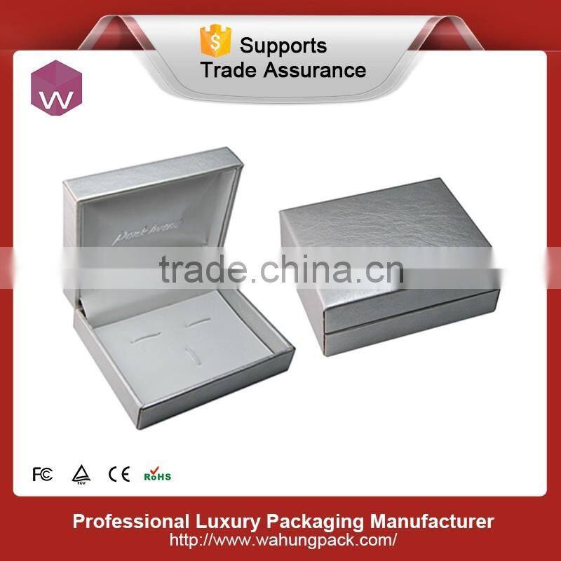 Customized leather cufflinks boxes packaging