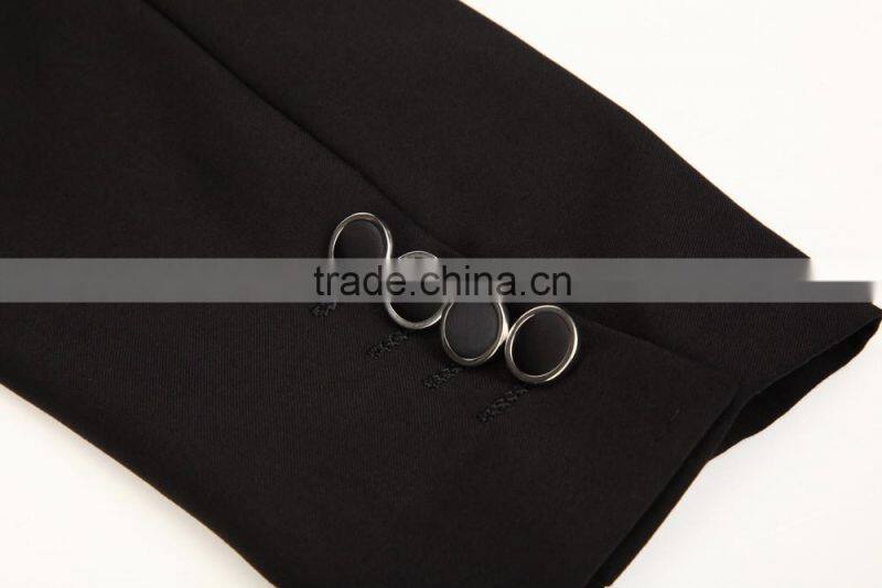 High Quality garments factory in china oem service Slim Fit gem black Evening Wedding Formal Party suits tuxedo mens