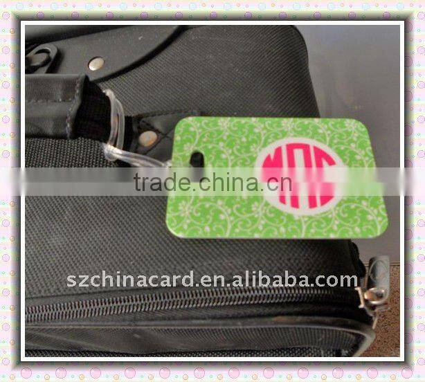 High quality! Best selling product PVC card plastic luggage tag