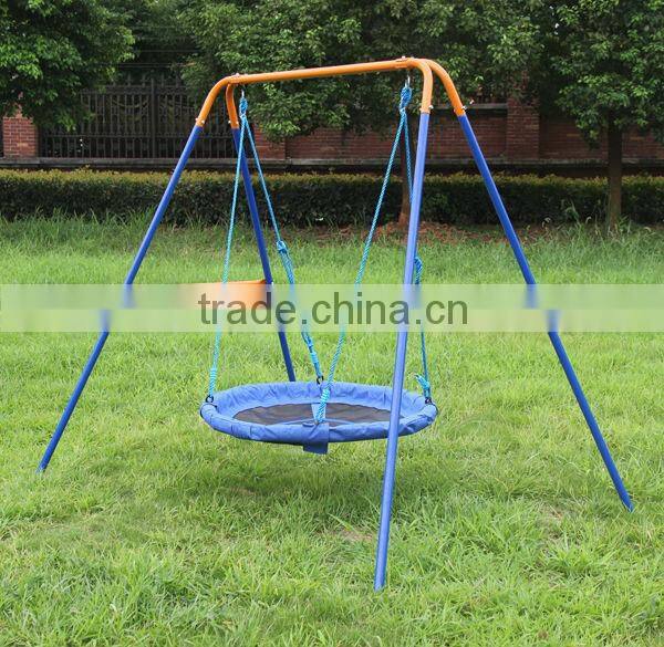 DKS Metal ourdoor nest swing sets for adult, rope swing height adjustable