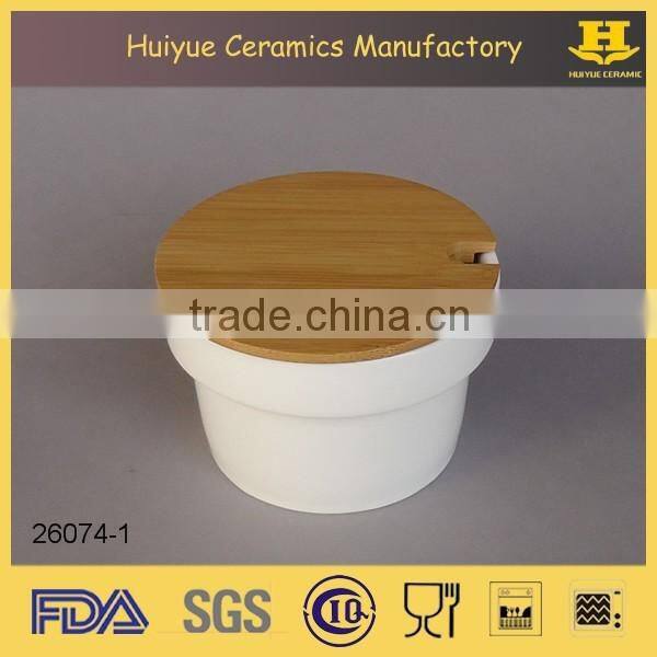 Kitchen Jar, Ceramic Seasoning Jar with spoon and lid