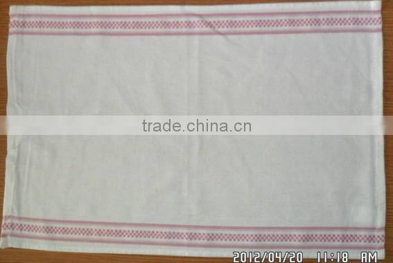 china manufacturer 40x60cm 58g blank kitchen tea towels with stripe border