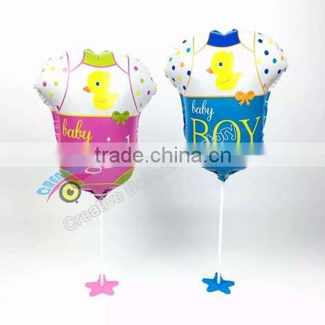 2016New design Baby shower foot shaped foil balloon inflatable helium balloon for party decoration