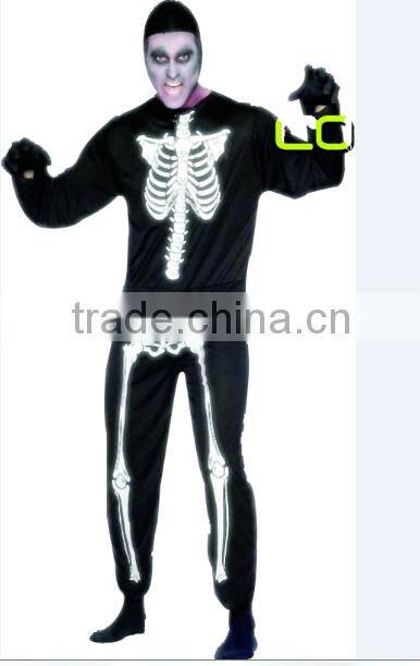 China wholesaler dropshipping skeleton adult man cosplay skull costume