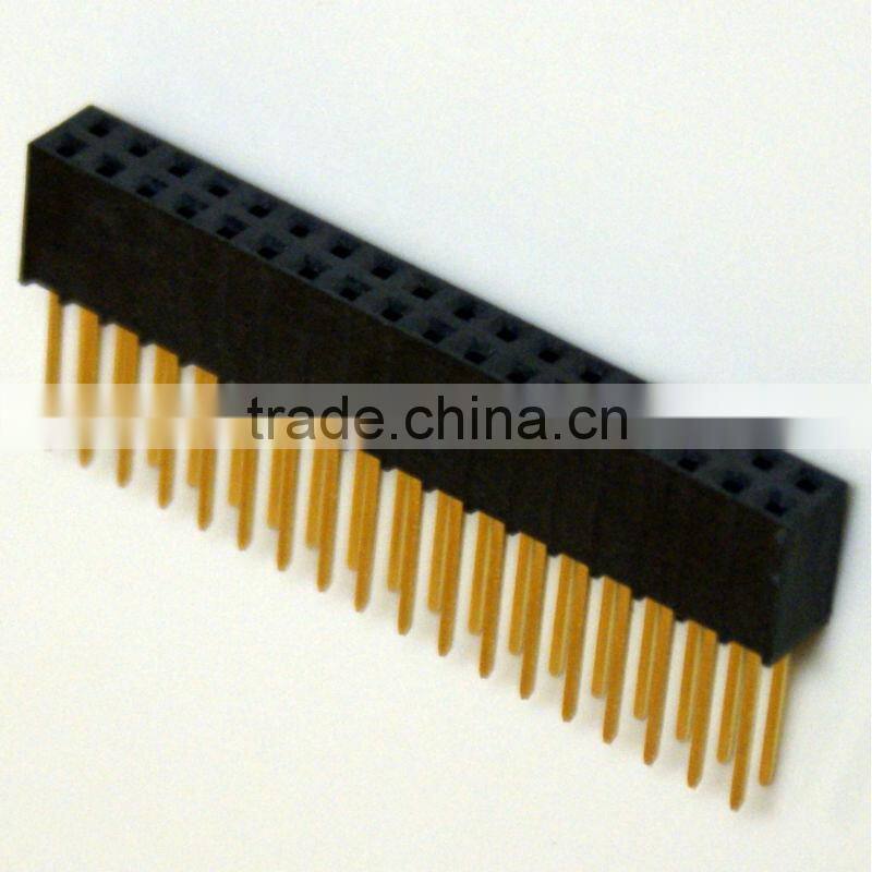 pcb straight 7-pin female pin idc socket connector2.54mm