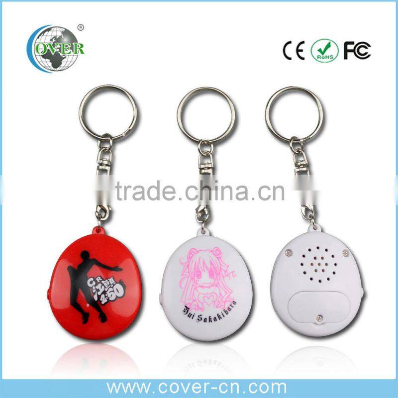 Custom talking key chainr,voice recorder key chain sound keyring promotion gift