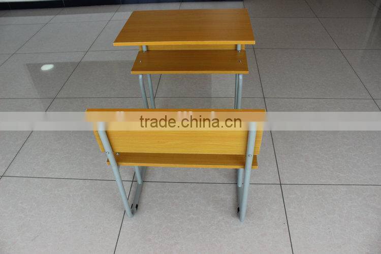 Cheap and high quality standard size of school desk chair made in china